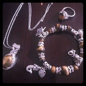 Made with love charm bracelet set