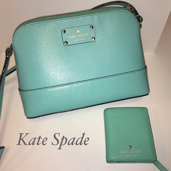 kate spade Handbags - Kate Spade Tiffany Blue Crossbody & Wallet