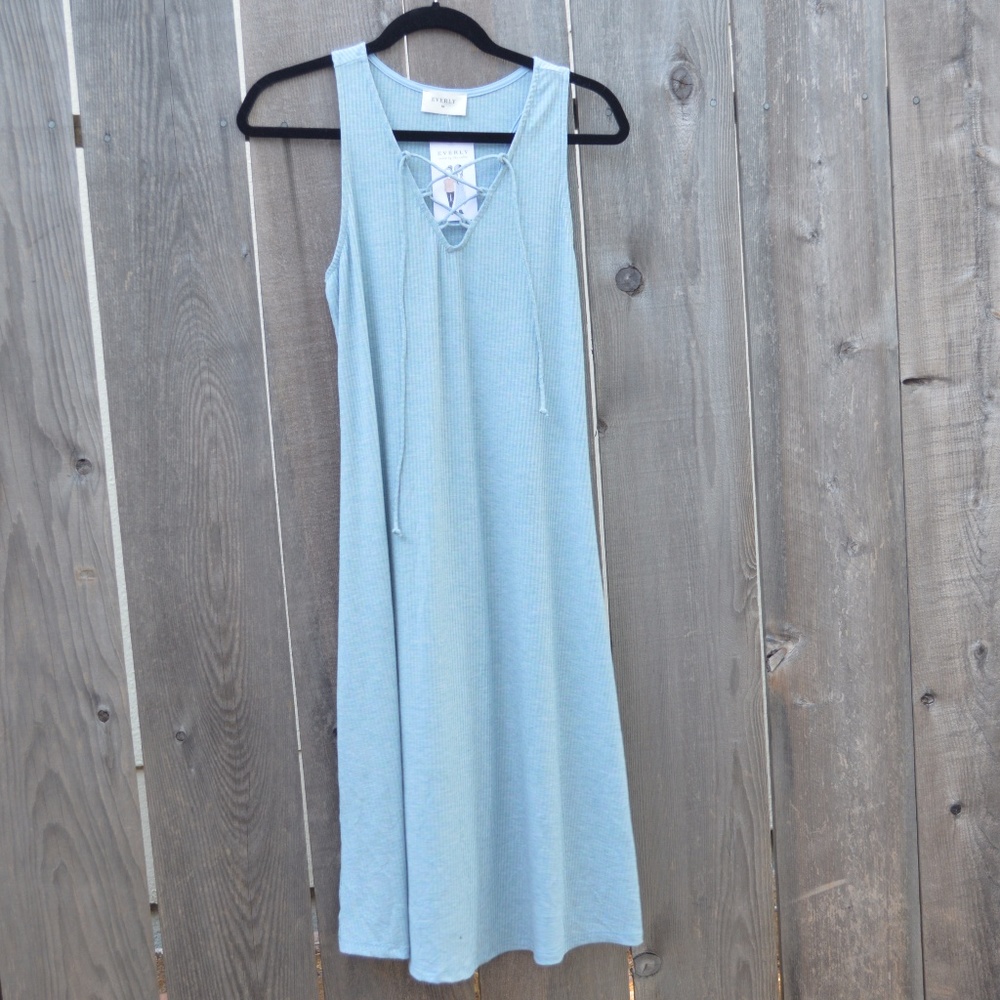 Everly Ribbed Knit Midi Dress