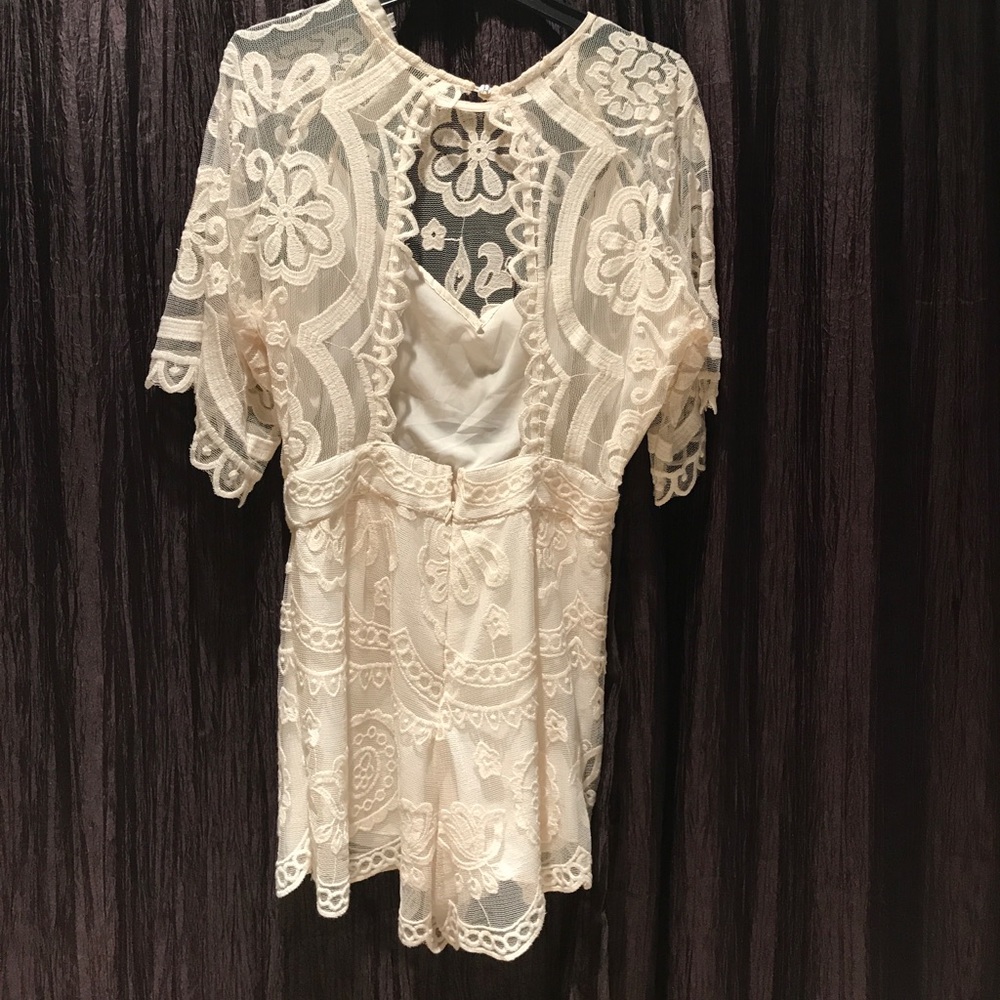 Never been worn white romper, Jen's Pirate Booty! - Picture 2 of 5