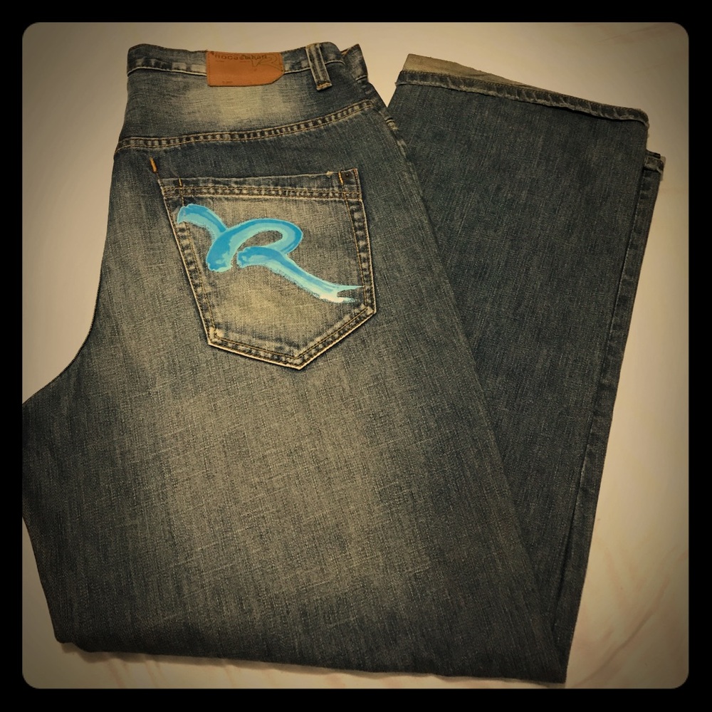Roca wear blue denim jeans
