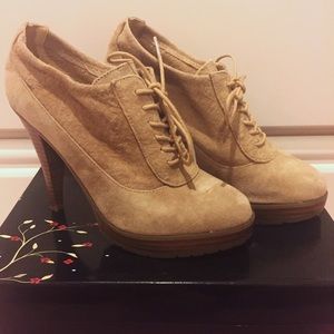Suede Tie Up Booties
