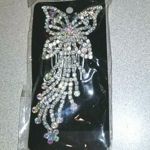 🔴3 for $15 SALE..Rhinestone Butterfly Hair Comb