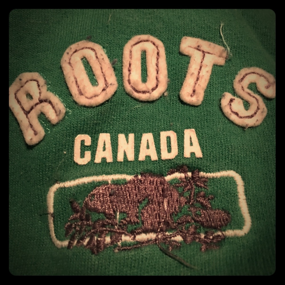 Green Roots zip up hoodie