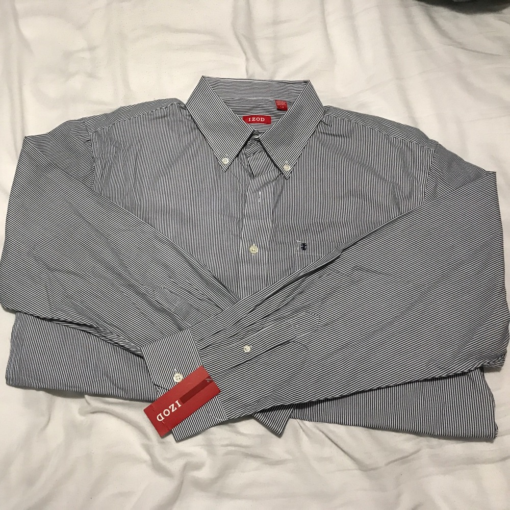 Izod striped button down shirt