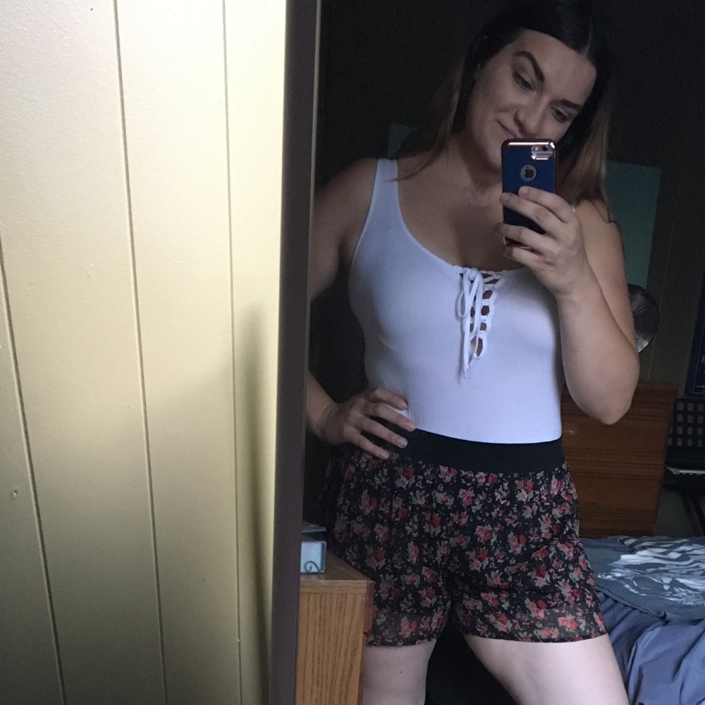 Express floral shorts