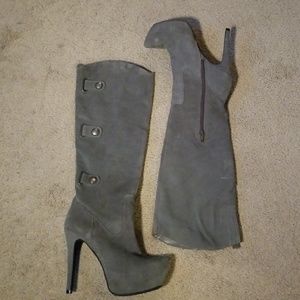 Bakers Suede Knee High - High Heel Boots