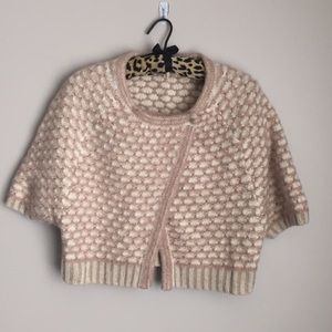 Anthropologist fuzzy soft sweater shrug by Moth