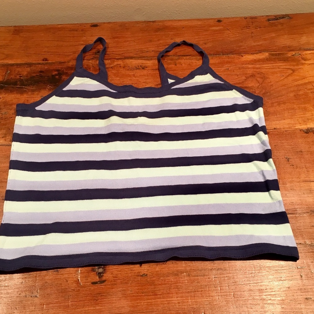 2 for $20 New American Eagle striped tank top. 95%cotton