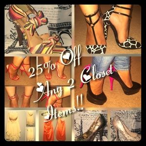 25% off Any 2 Closet Items