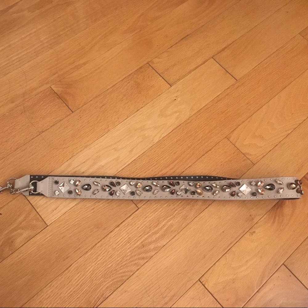 Rebecca Minkoff crystal jewel guitar strap
