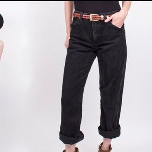 VINTAGE WRANGLER BLACK JEANS 26x32