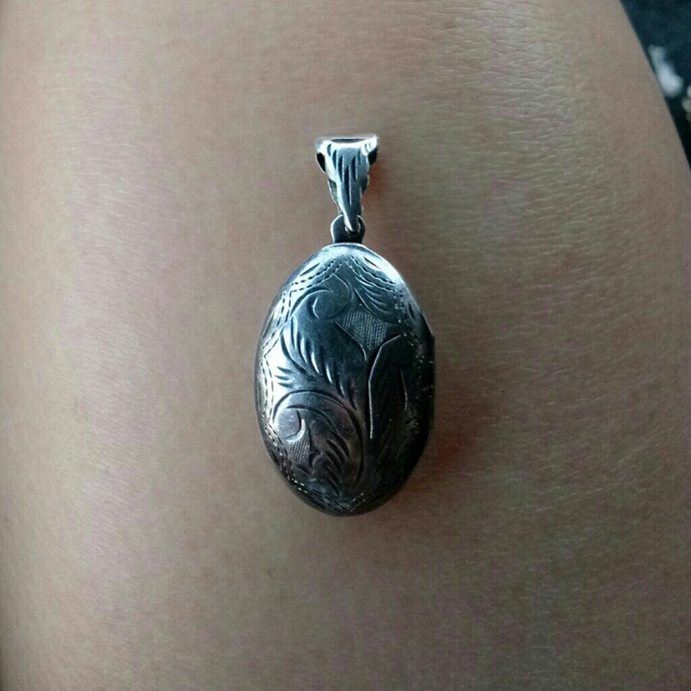 Real Silver photo locket
