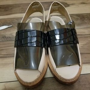 3.1 Philip Limm open toe platform shoes