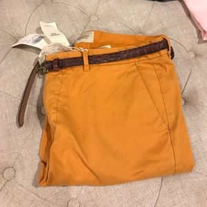 NWT- Scotch & Soda Men's pants- mustard color