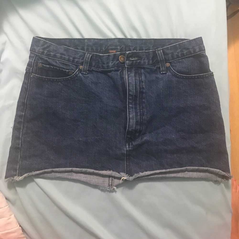Free people jean skirt