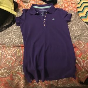 Purple Aeropostale button up shirt