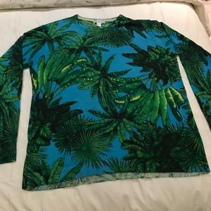 Versace H&M Cashmere Sweater Palm 🌴Tree Print XL
