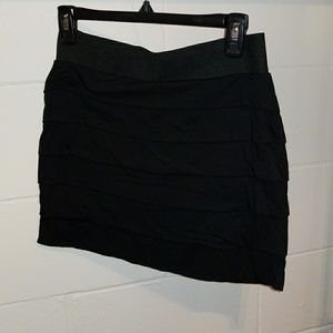 Express Black Tier mini Skirt sz XS