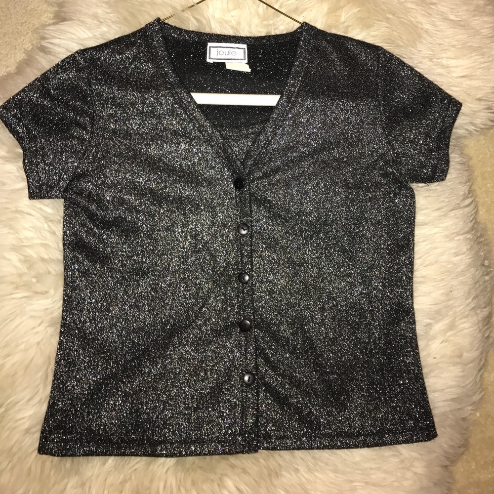 Girls Sparkle Tank and Cardigan