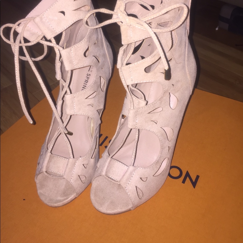 Open toe heels