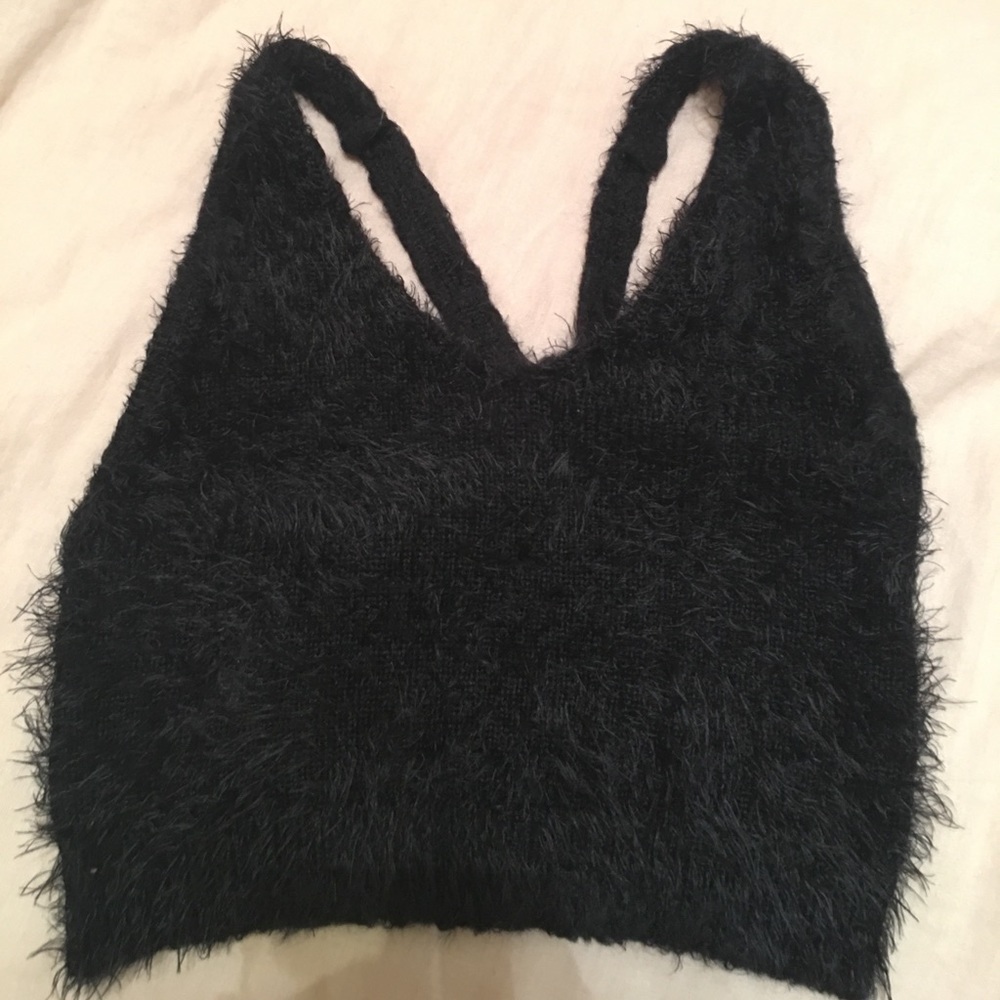 Fuzzy festival bralette
