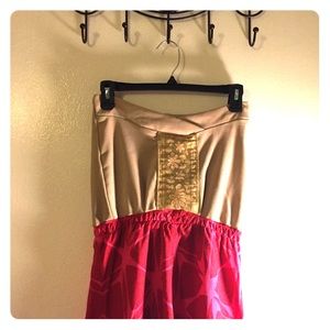 💙78Handmade vintage inspired one piece tube dress