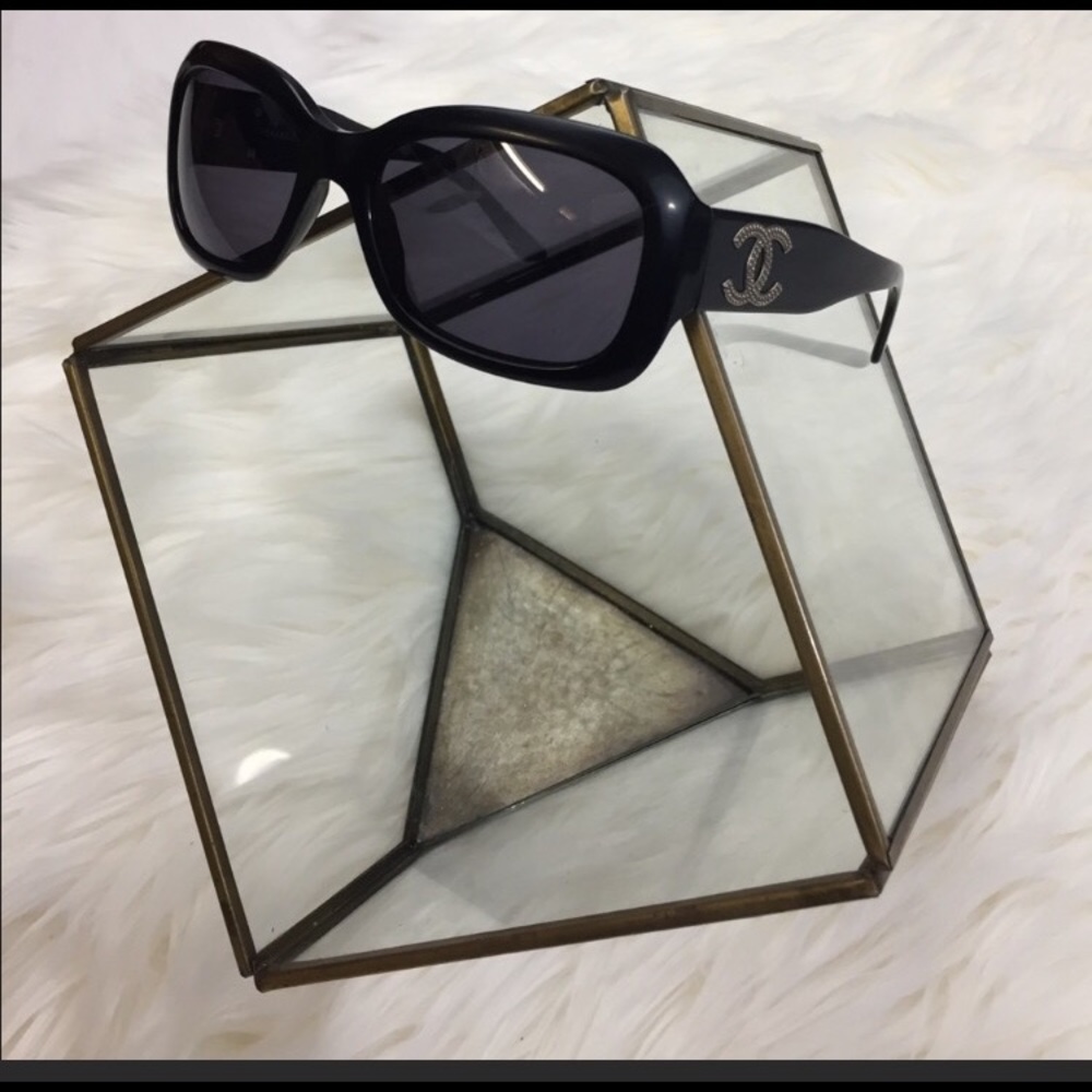 Authentic black CHANEL sunglasses