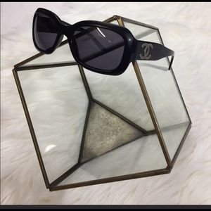 Authentic black CHANEL sunglasses