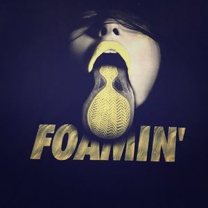 Filthy Dripped (foamposite) black / yellow tshirt