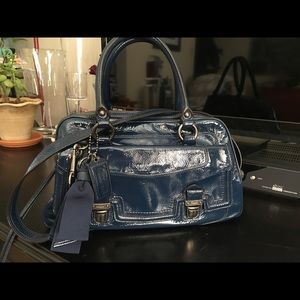 Navy Blue Coach Hand or Shoulder Bag