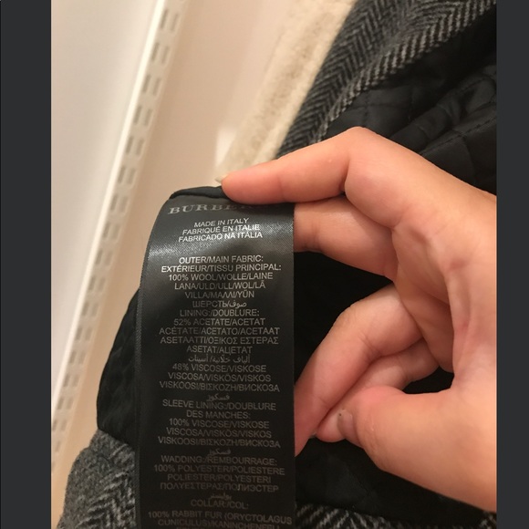 Authentic Burberry Prorsum Herringbone Fur collar - Picture 8 of 8