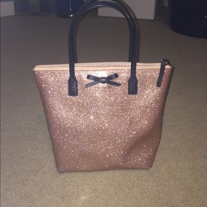 Kate Spade Gold Glitter Bag