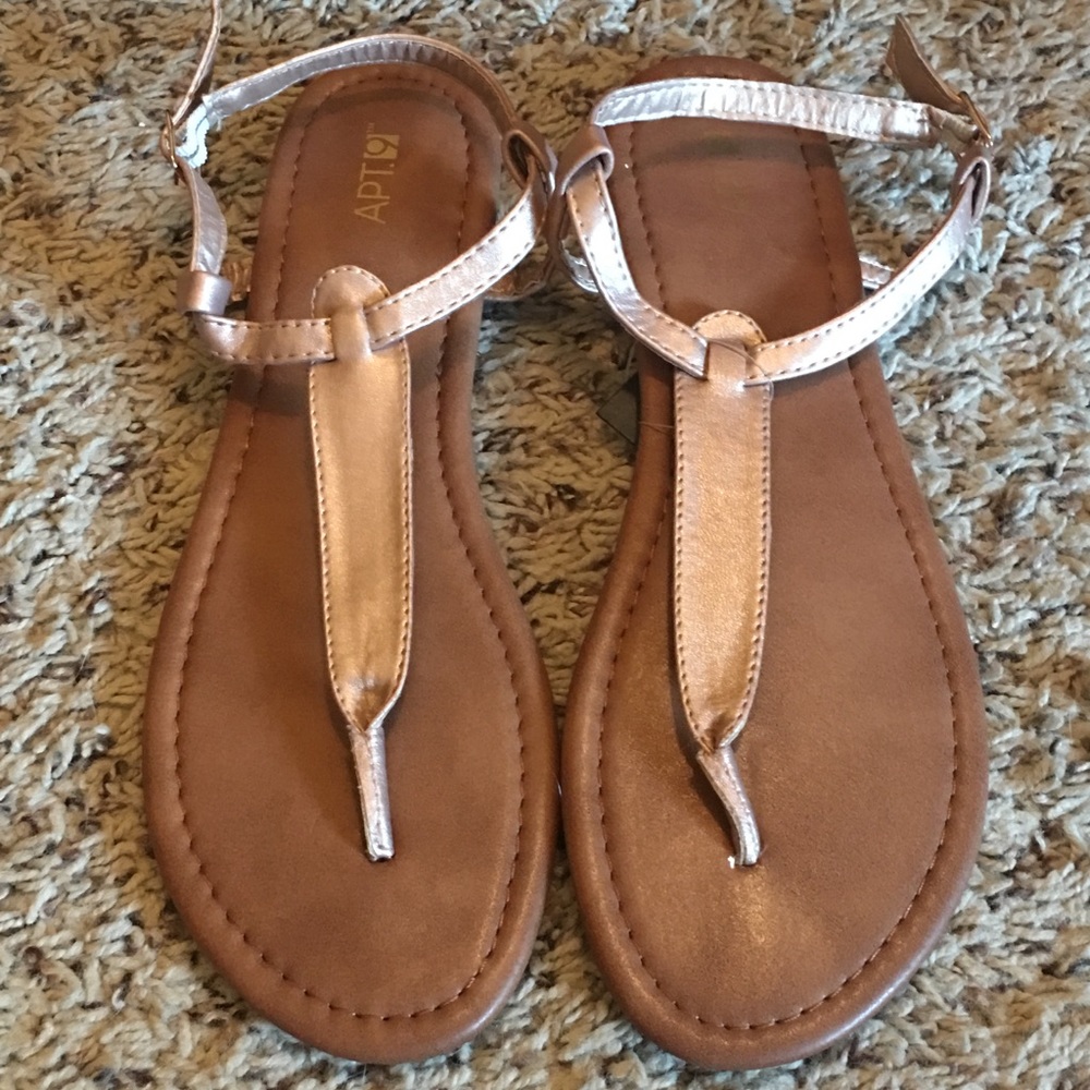 Apt. 9 Kiki Silhouette Copper Sandals