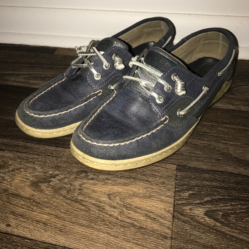 Blue Sperry topsider