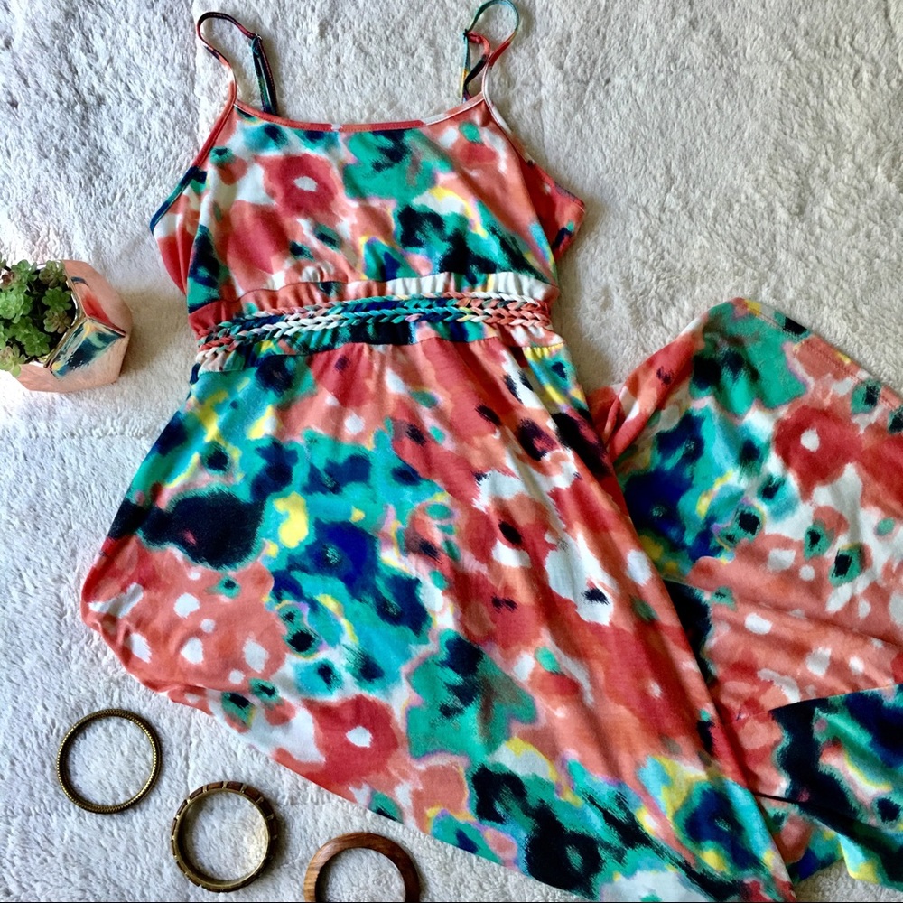 *BEST OFFER TAKES IT*Floral High Low Dress - Picture 1 of 7