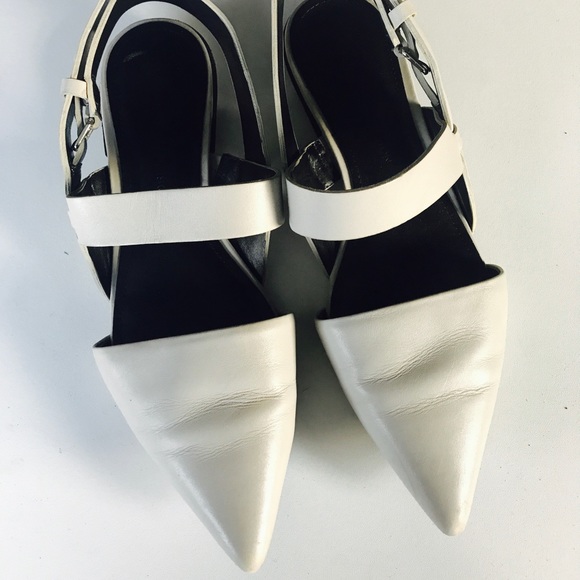 Sigerson Morrison Shoes - Gray Leather Sigerson Morrison Flats