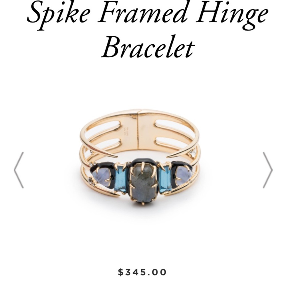 Spike framed hinge bracelet. New.
