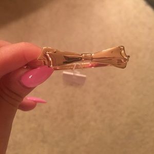 Kate spade rose gold love note bow bracelet