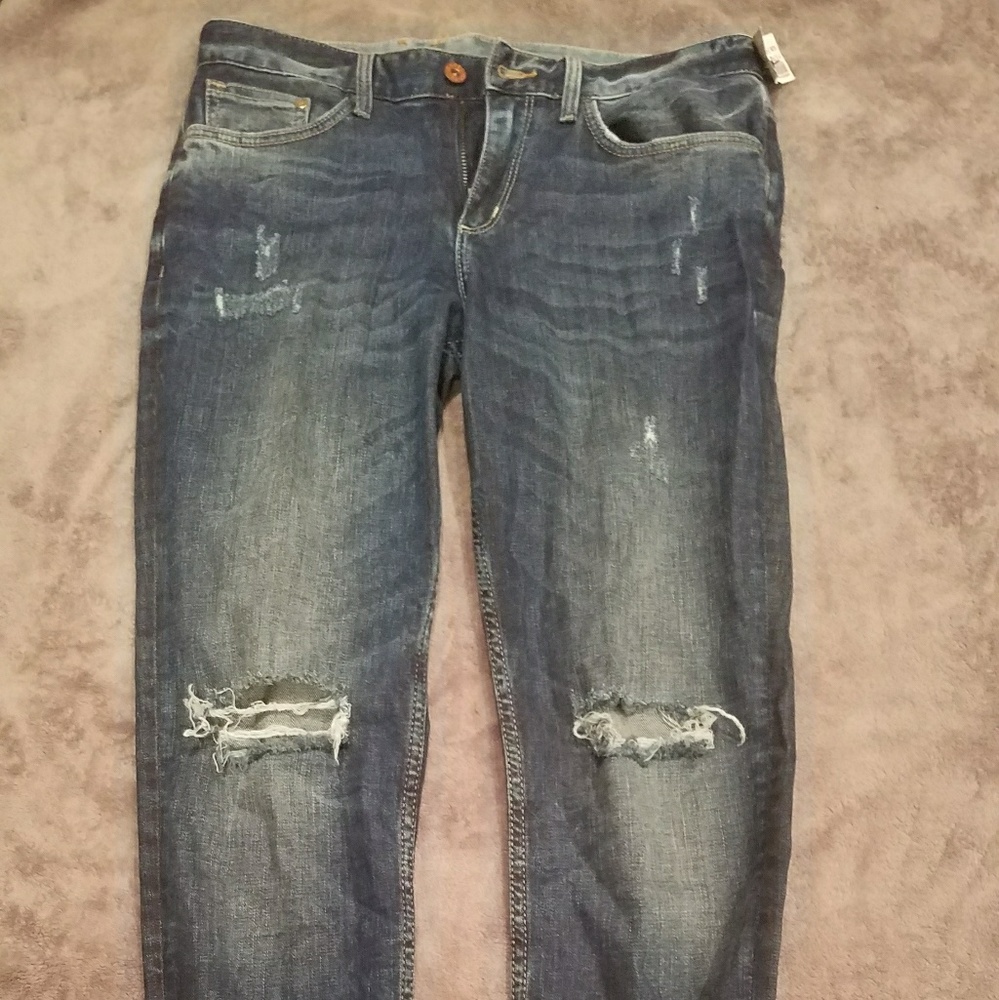 H&M Boyfriend Low Waist Tapered Leg Jeans size 2