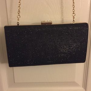 Black/gold clutch/cross-body  from bebe.