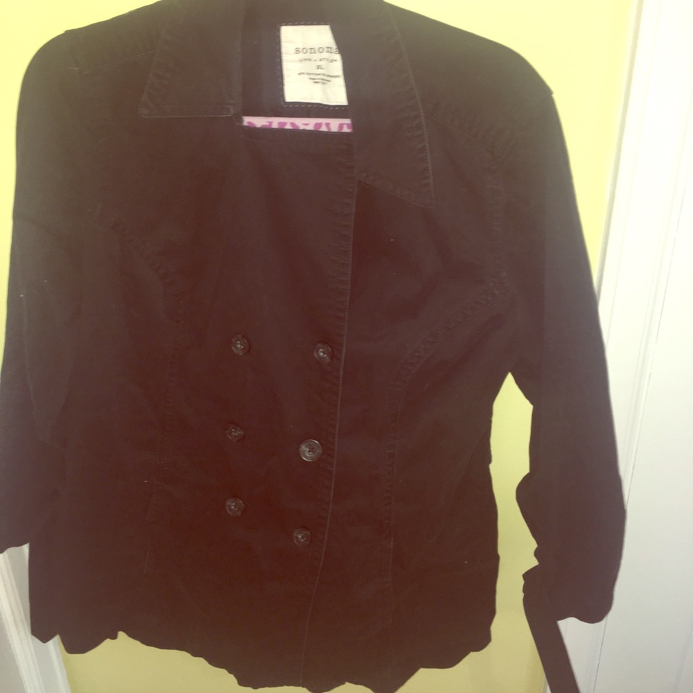 Sonoma black button jacket