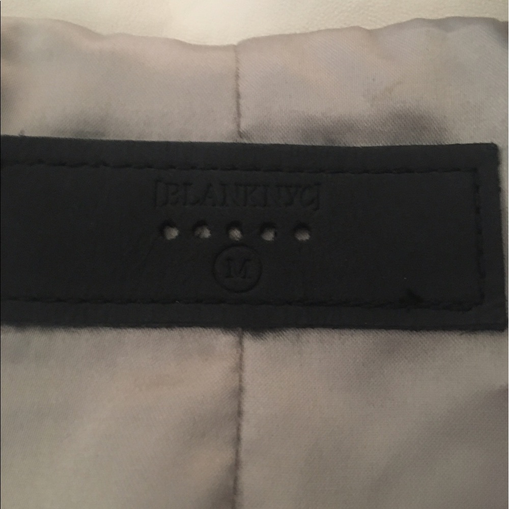 SOLD!!!! Vegan leather white moto jacket - Picture 4 of 8