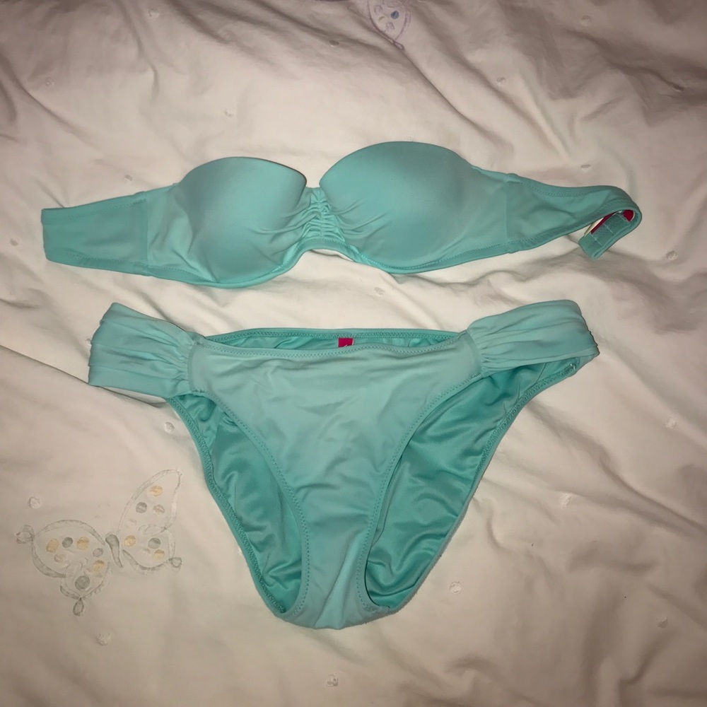 strapless victoria's secret bikini