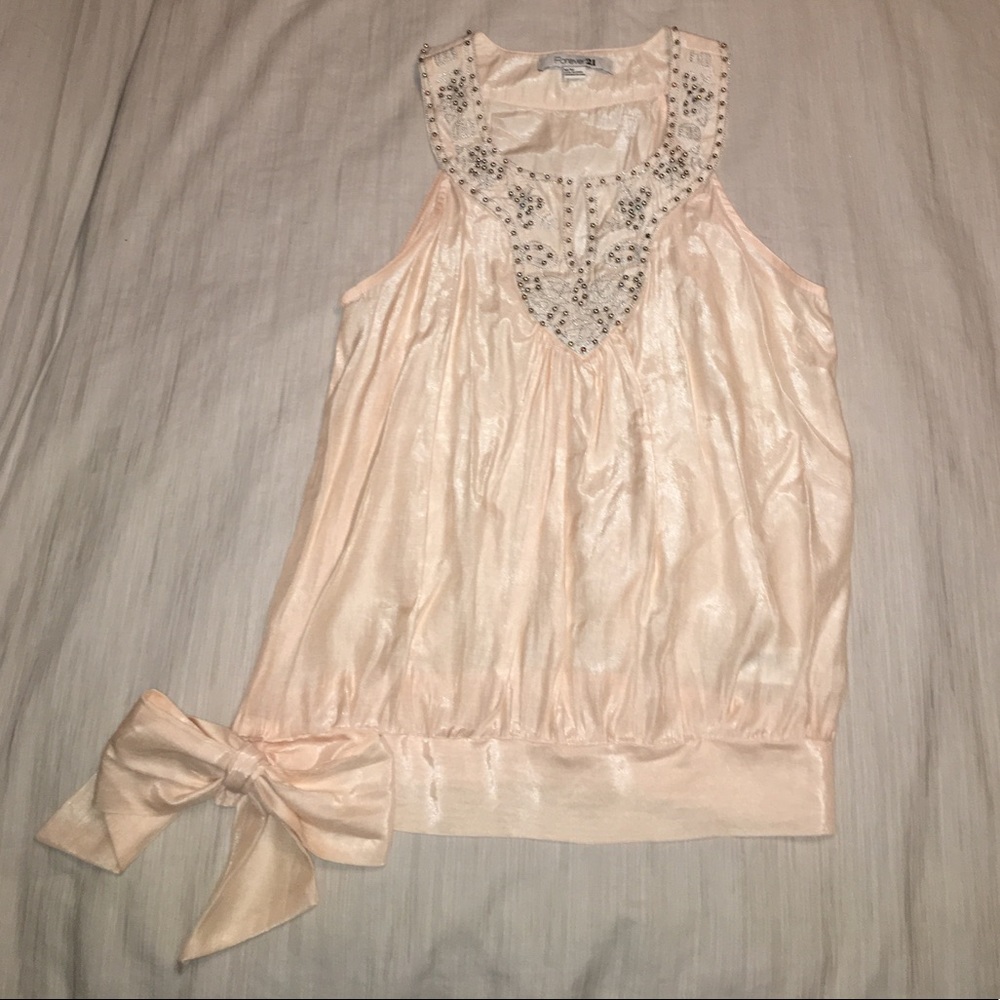 Forever 21 Side tie blouse