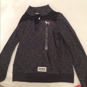 black and dark grey PINK sweatshirt