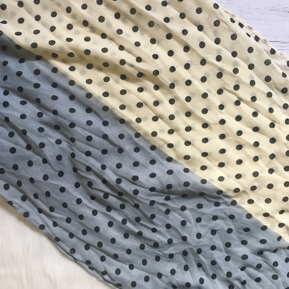 Blue/White Polka Dot Scarf - Picture 3 of 4