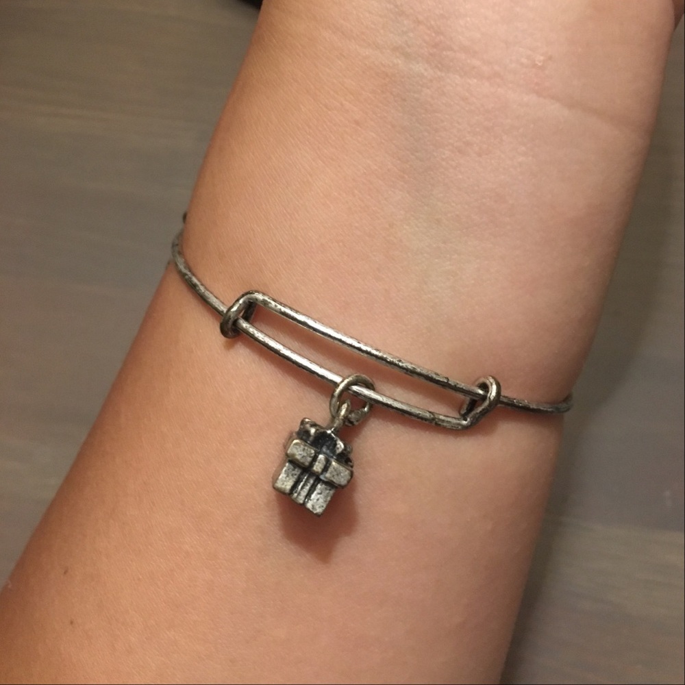 Alex & Ani Gift Adjustable Silver Bangle