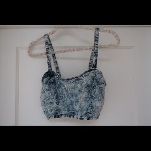 Out From Under - Acid wash crop top