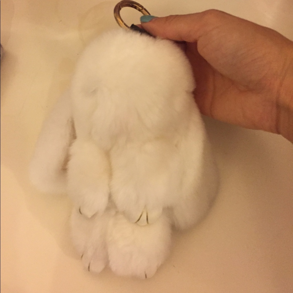 White bunny keychain!